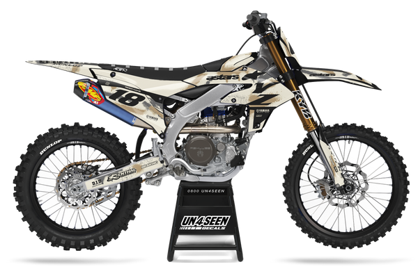 Yamaha Racer Lahnd Tan Graphic Kit - YZ YZF WR TTR PW Models | All Years