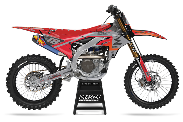 Yamaha Racer Portyl Red Graphic Kit - YZ YZF WR TTR PW Models | All Years