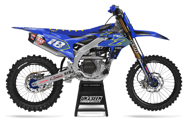 Yamaha Supertech Blue Graphic Kit - YZ YZF WR TTR PW Models | All Years