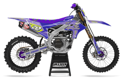 Yamaha Supertech Scenz Purple Graphic Kit - YZ YZF WR TTR PW Models | All Years