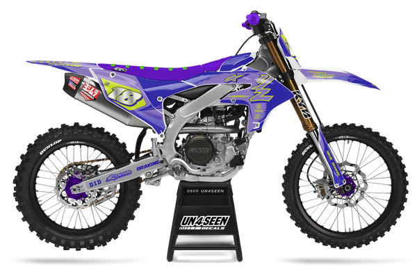 Yamaha Supertech Scenz Purple Graphic Kit - YZ YZF WR TTR PW Models | All Years