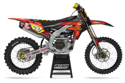 Yamaha Supertech Scenz Red Graphic Kit - YZ YZF WR TTR PW Models | All Years