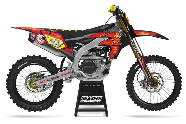 Yamaha Supertech Scenz Red Graphic Kit - YZ YZF WR TTR PW Models | All Years