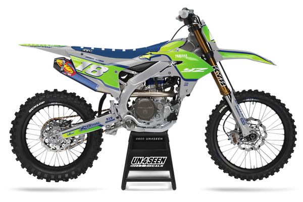Yamaha Supertech Vista Green Graphic Kit - YZ YZF WR TTR PW Models | All Years