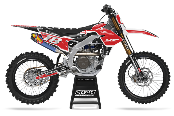 Yamaha Supertech Vista Red Graphic Kit - YZ YZF WR TTR PW Models | All Years