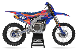 Yamaha Supertech Yolvista Orange Graphic Kit - YZ YZF WR TTR PW Models | All Years