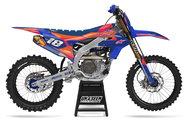 Yamaha Supertech Yolvista Orange Graphic Kit - YZ YZF WR TTR PW Models | All Years