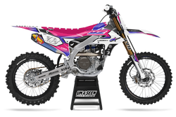 Yamaha Supertech Yolvista Pink Graphic Kit - YZ YZF WR TTR PW Models | All Years