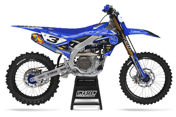 Yamaha Blu Cru One Graphic Kit - YZ YZF WR TTR PW Models | All Years
