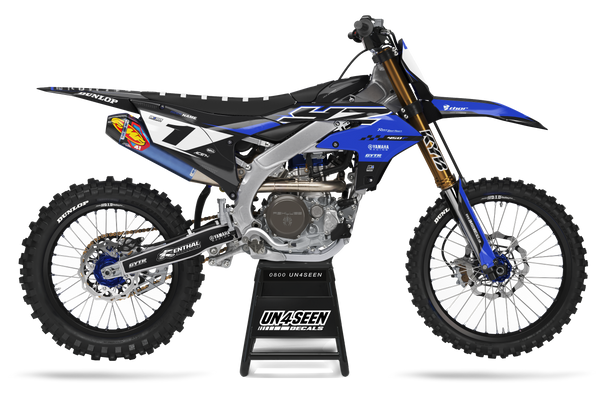 Yamaha Delay Blue Graphic Kit - YZ YZF WR TTR PW Models | All Years