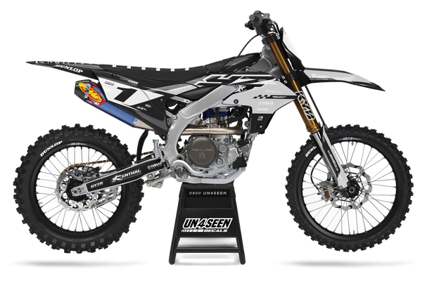 Yamaha Delay Grey Graphic Kit - YZ YZF WR TTR PW Models | All Years