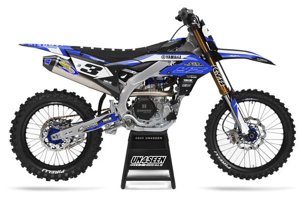 Yamaha Previ Blue Graphic Kit - YZ YZF WR TTR PW Models | All Years