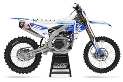 Yamaha Ice Blue Graphic Kit - YZ YZF WR TTR PW Models | All Years