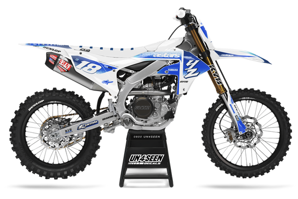 Yamaha Ice Blue Graphic Kit - YZ YZF WR TTR PW Models | All Years