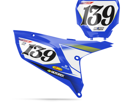 Yamaha Number Background Decals - Curld