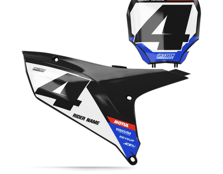 Yamaha Number Background Decals - Nite