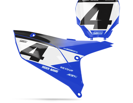 Yamaha Number Background Decals - Strong