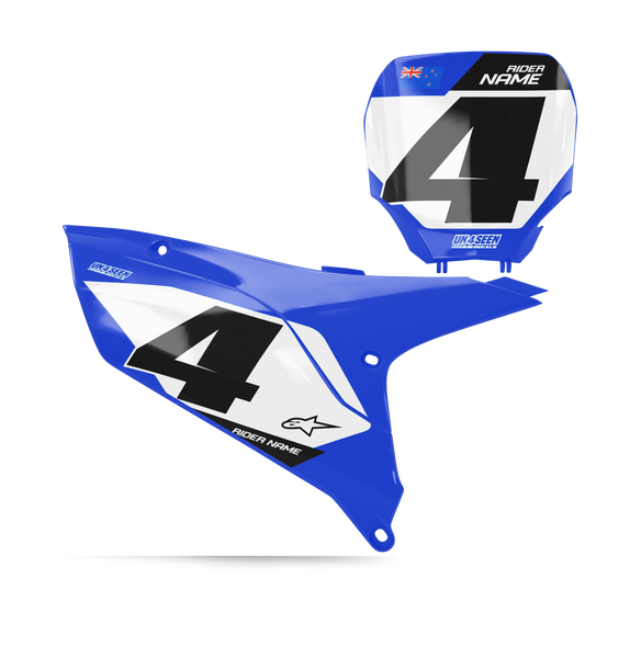 Yamaha Onu Number Plate Background Decals - YZ YZF WR TTR PW Models | All Years