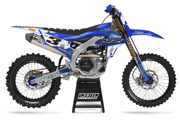 Yamaha Shard Blue Graphic Kit - YZ YZF WR TTR PW Models | All Years
