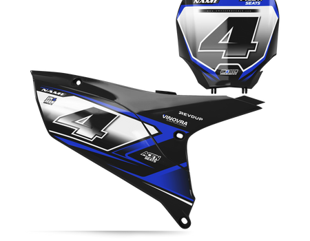 Yamaha Number Background Decals - Shotgun