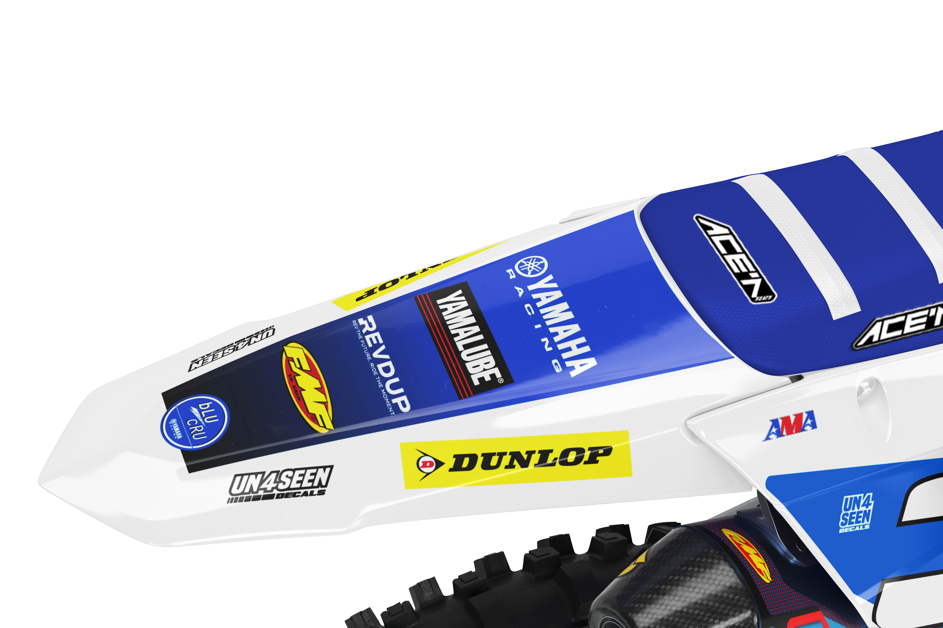 Tide Racing Graphics Yamaha Graphics Kit - Tide New Zealand