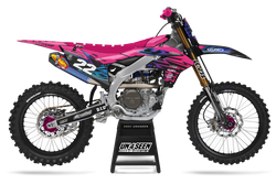 Yamaha Zag Pink Graphic Kit - YZ YZF WR TTR PW Models | All Years
