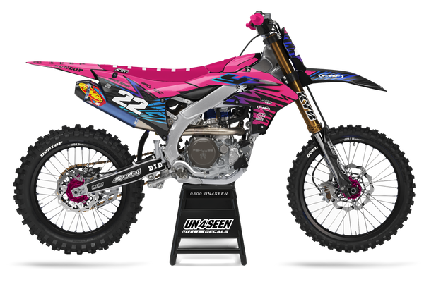 Yamaha Zag Pink Graphic Kit - YZ YZF WR TTR PW Models | All Years