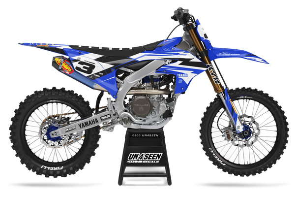 Yamaha Ziggy Blue Graphic Kit - YZ YZF WR TTR PW Models | All Years