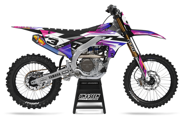 Yamaha Ziggy Pinks Graphic Kit - YZ YZF WR TTR PW Models | All Years
