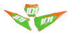 KTM Number Background Decals - Buzz