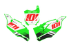 Kawasaki Number Background Decals - Shift