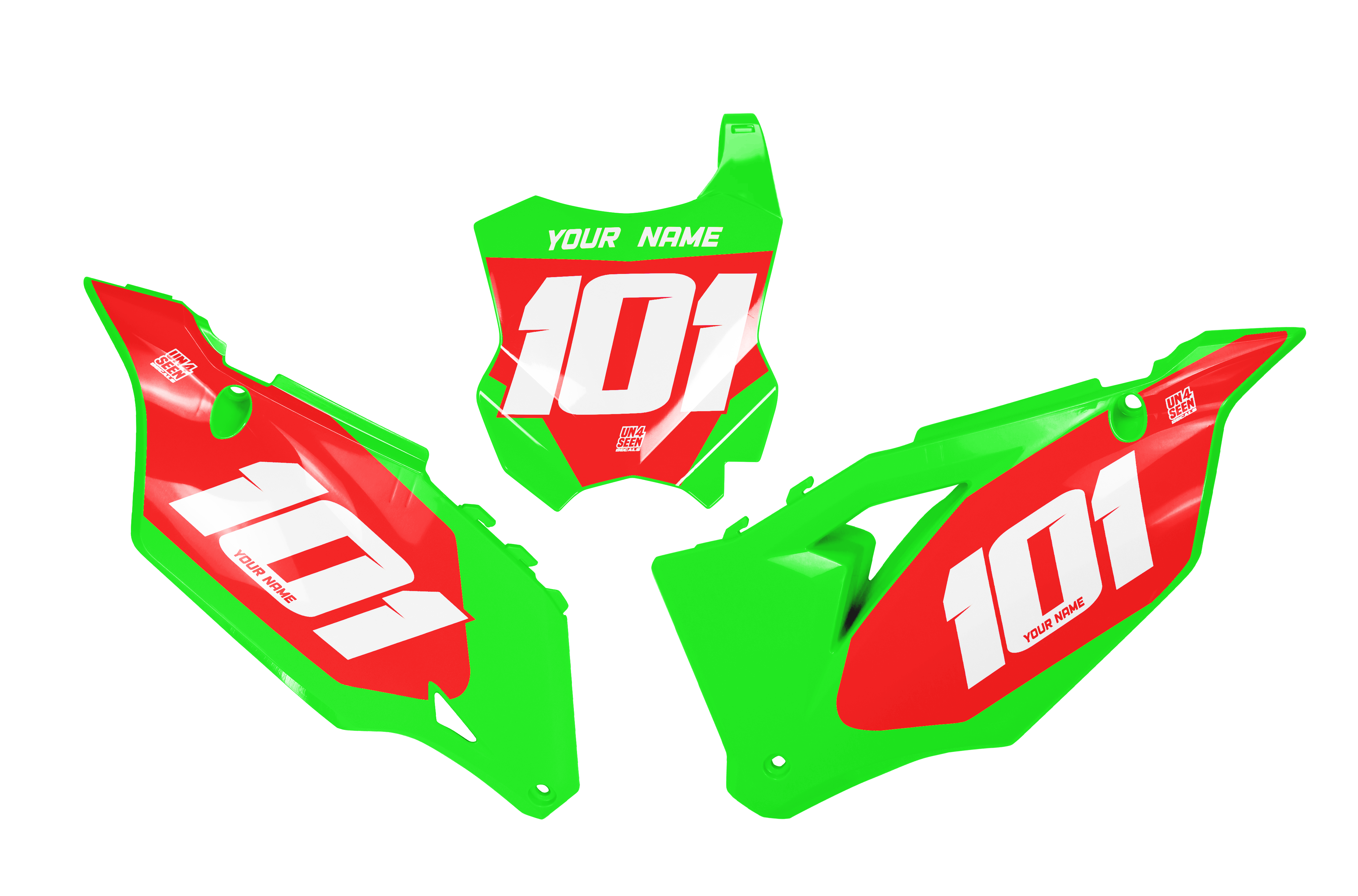 Kawasaki Number Background Decals - Charge