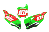 Kawasaki Number Background Decals - Dart