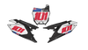 Suzuki Number Background Decals - Flags