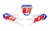 Yamaha Number Background Decals - Ezi