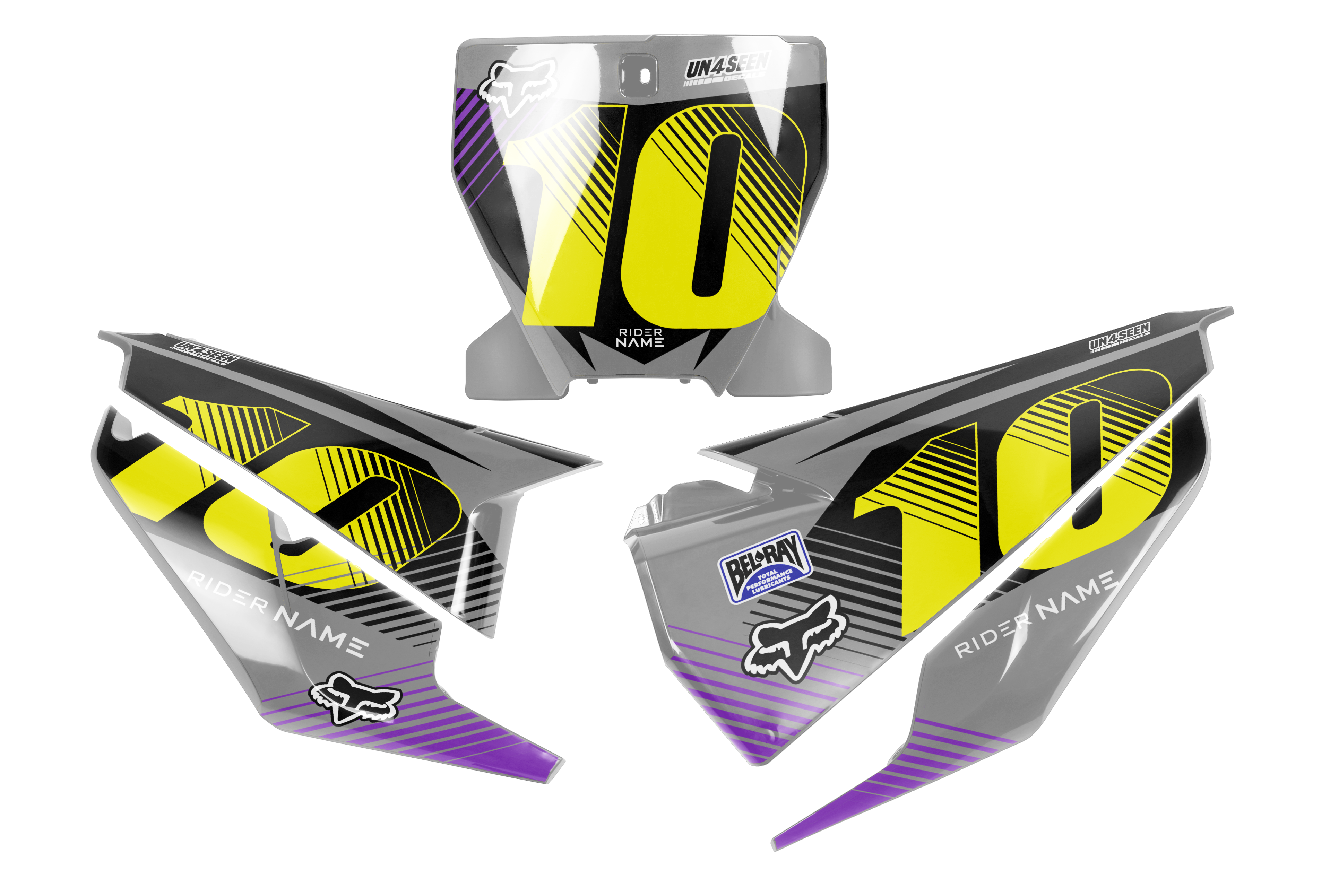 Husqvarna Number Background Decals - Vapor