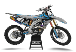 Suzuki Pocket Grey Graphic Kit - RMZ RM RMX DR DRZ JR Models | All Years