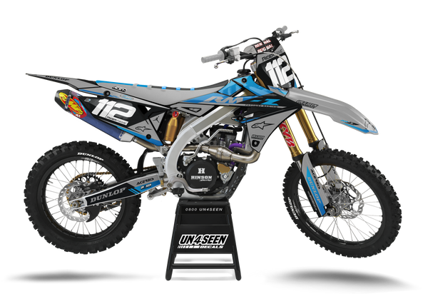 Suzuki Pocket Grey Graphic Kit - RMZ RM RMX DR DRZ JR Models | All Years