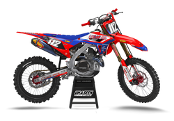 Honda Lucas Oil Red Graphic Kit - CRF CR XR Models | All Years