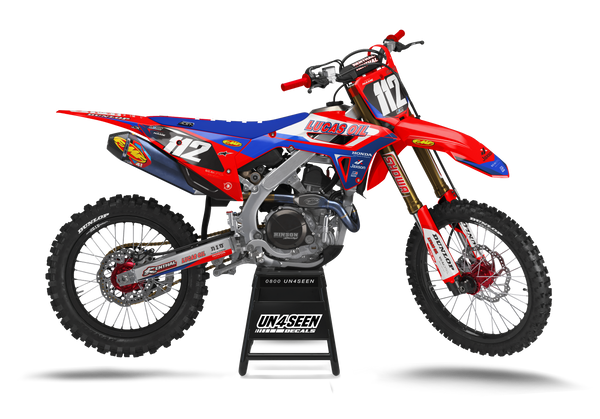 Honda Lucas Oil Red Graphic Kit - CRF CR XR Models | All Years