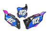 Kawasaki Number Background Decals - Jax