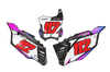 Kawasaki Number Background Decals - Jax