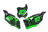 Kawasaki Number Background Decals - Granite