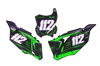 Kawasaki Number Background Decals - Granite