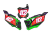 Kawasaki Number Background Decals - Granite
