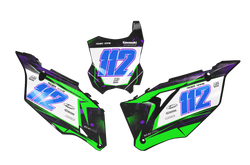Kawasaki Granite Number Background - KK KXF KDX KLX Models | All Years
