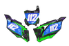 Kawasaki Number Background Decals - Granite