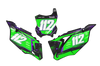 Kawasaki Number Background Decals - Granite