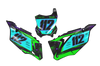 Kawasaki Number Background Decals - Granite