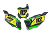 Kawasaki Number Background Decals - Granite